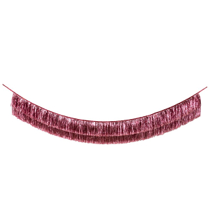 Гирлянда Meri Meri резная бахрома, розовая